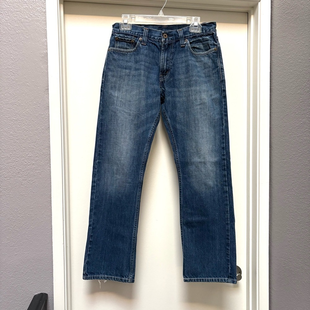 Levi’s 514 Men’s Slim Straight Jeans 30x30 Dark Wash Faded Zipper Fly